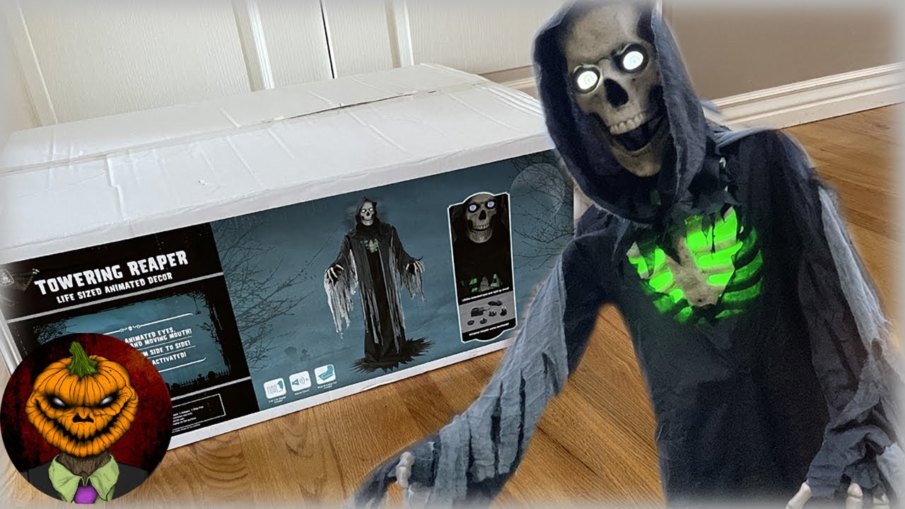Towering Reaper Animatronic UNBOXING/SETUP & OVERVIEW - Morris Costumes 2021 Prop 🎃 💀
