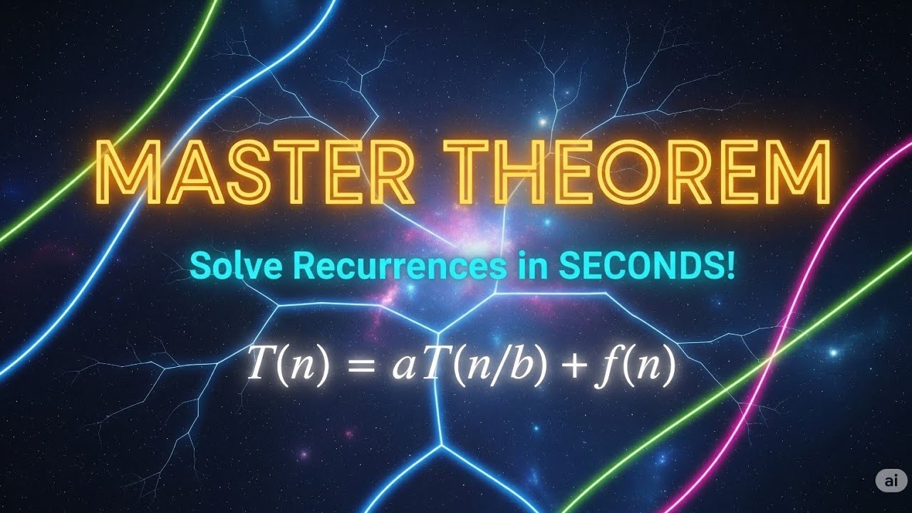 Understanding the Master Theorem(Design And Analysis of Algorithms) #dsa  #computer #algorithm
