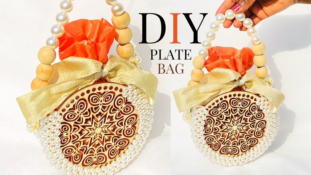 HOW TO MAKE A CIRCLE BEADED  BAG//ROUND BEADED BAG//HOW TO MAKE  PEARL BEADED BAG//PLATE  BEADED BAG