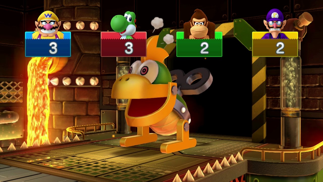 Mario Party 10 minigame: Mega Mechakoopa's Swing & Stomp 60fps