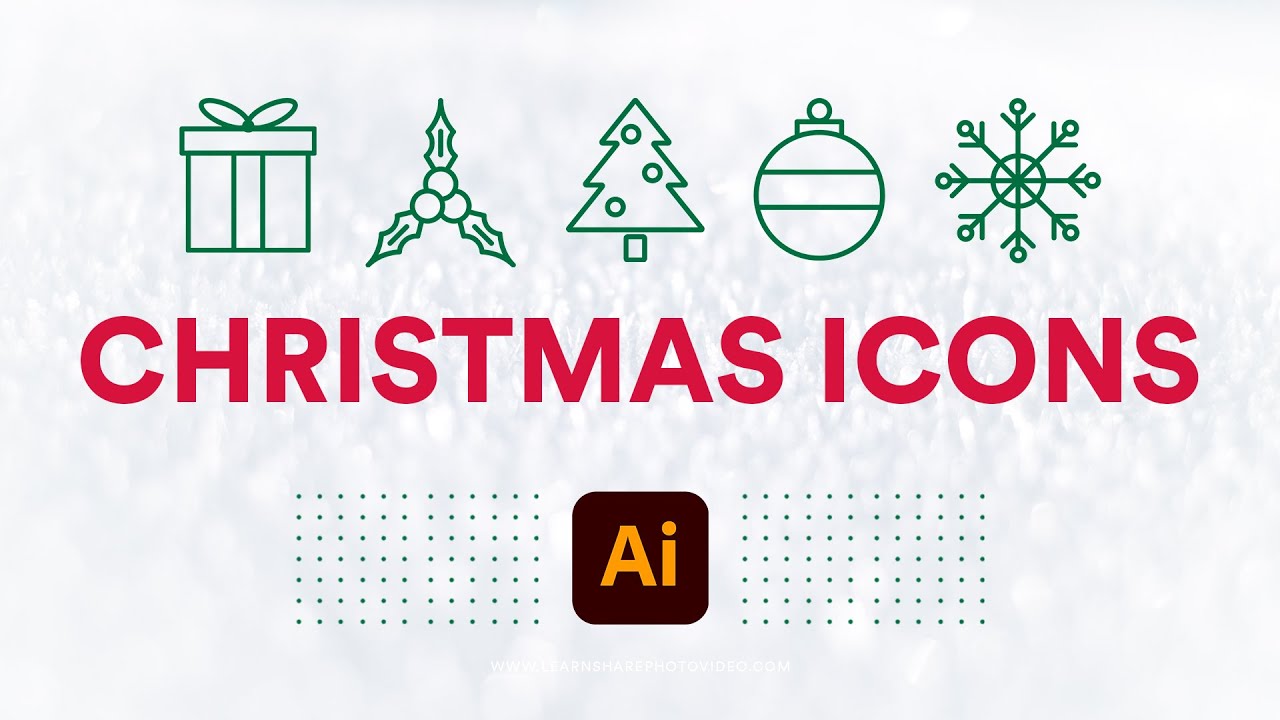 How to Make Christmas Vector Icons in Illustrator — How to Use Adobe Illustrator (Part 5)