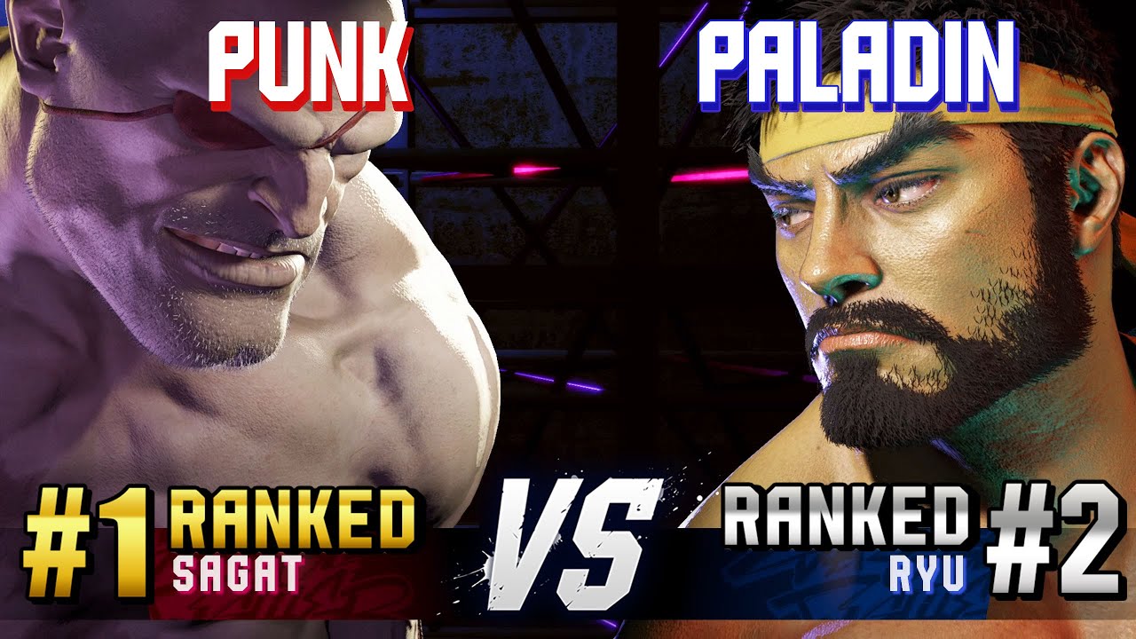 SF6 ▰ PUNK (#1 Ranked Sagat) vs PALADIN (#2 Ranked Ryu) ▰ High Level Gameplay