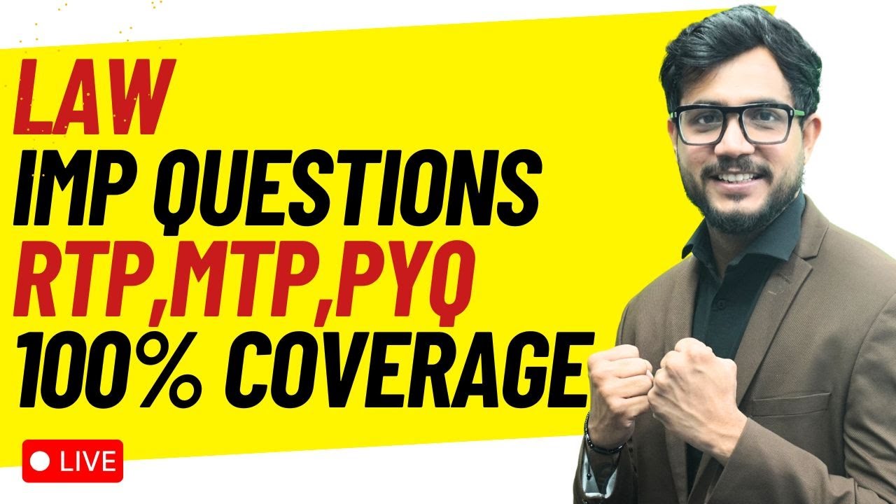 Law Imp RTP, MTP Questions Marathon | Amol Sir