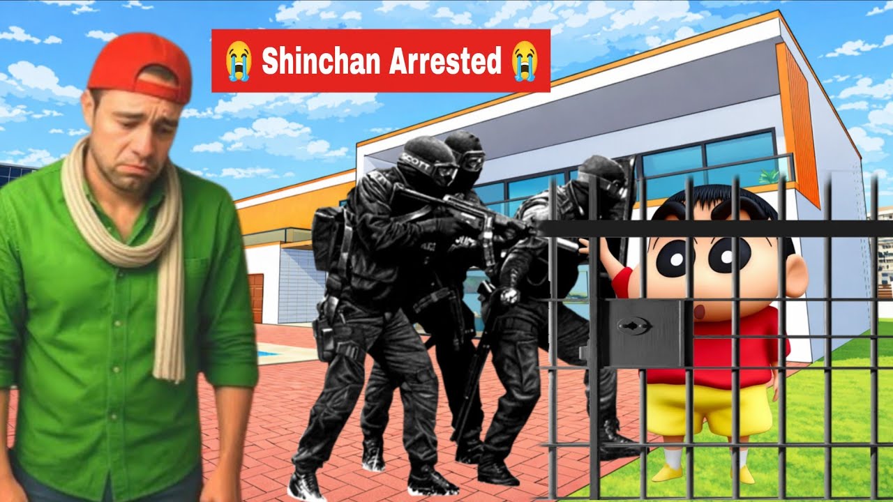 🎯Shin-chan Ko Le Gayi police😱 ! layara Gaming 2.0 ! INDIAN theft aura simulator game😎