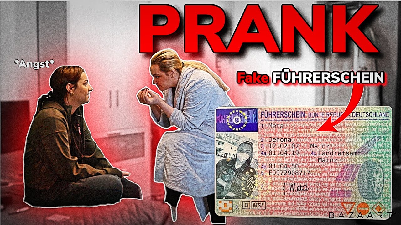 Hona wird mit Fake-Führerschein geprankt (schluckt sie es oder ist sie Fuchs?)