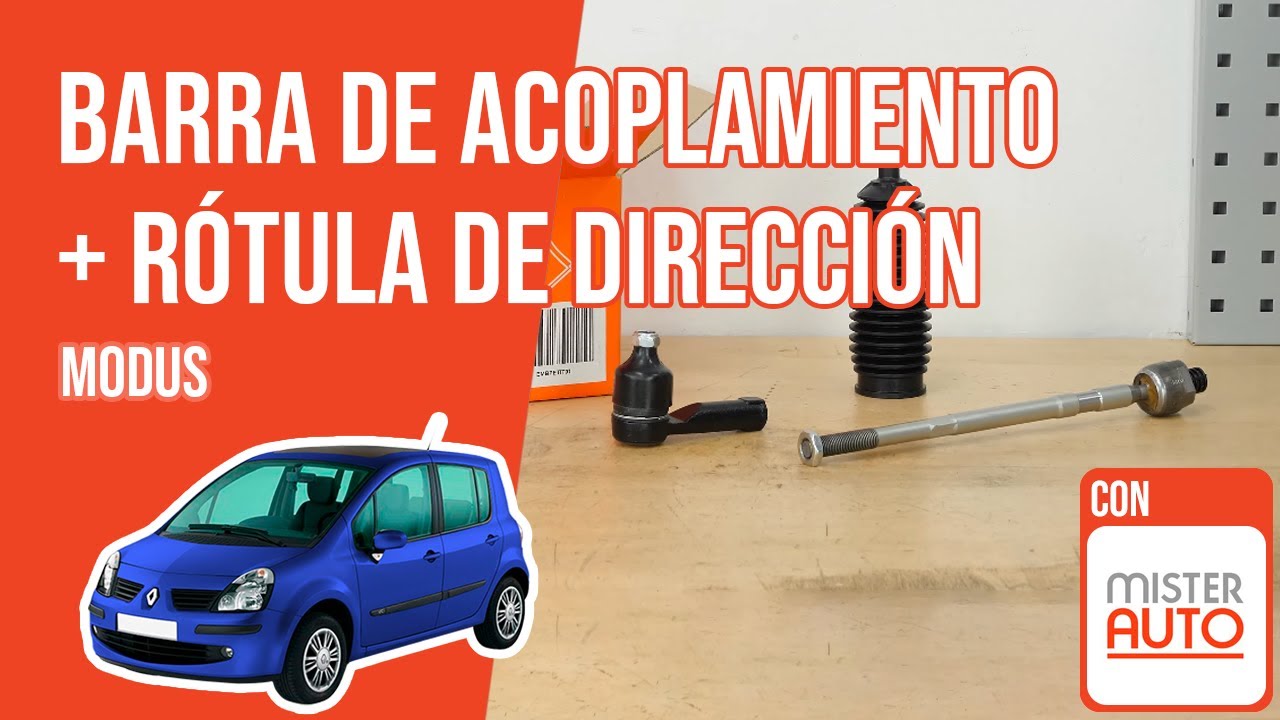 Cómo cambiar la barra de acoplamiento y la rótula de dirección Modus 🚗