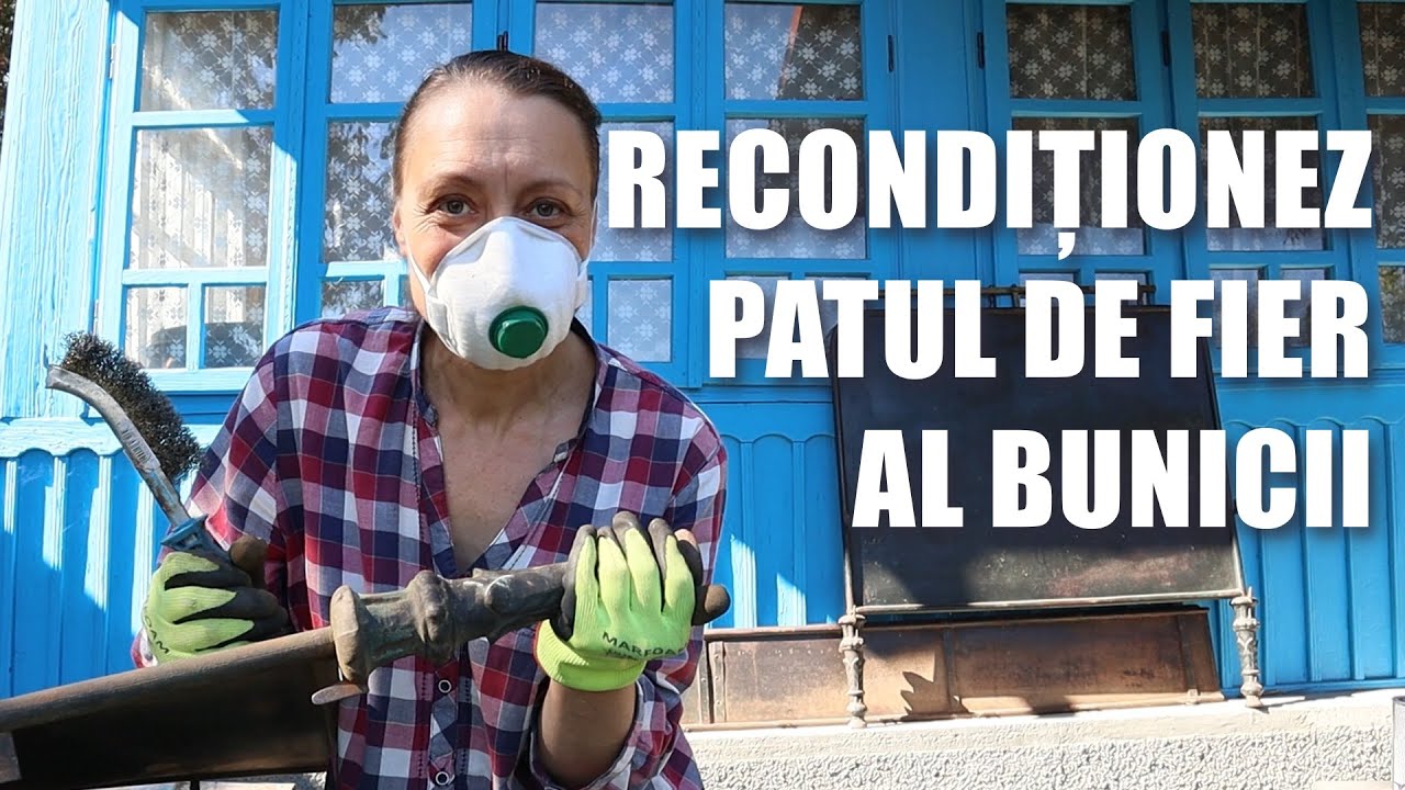 Am recondiționat patul de fier al bunicii. Renovare cu lut | Partea 7