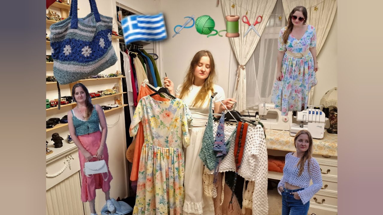 Everything I've created for my Summer Holiday in Greece.💙🇬🇷✂️🧶🧵🪡