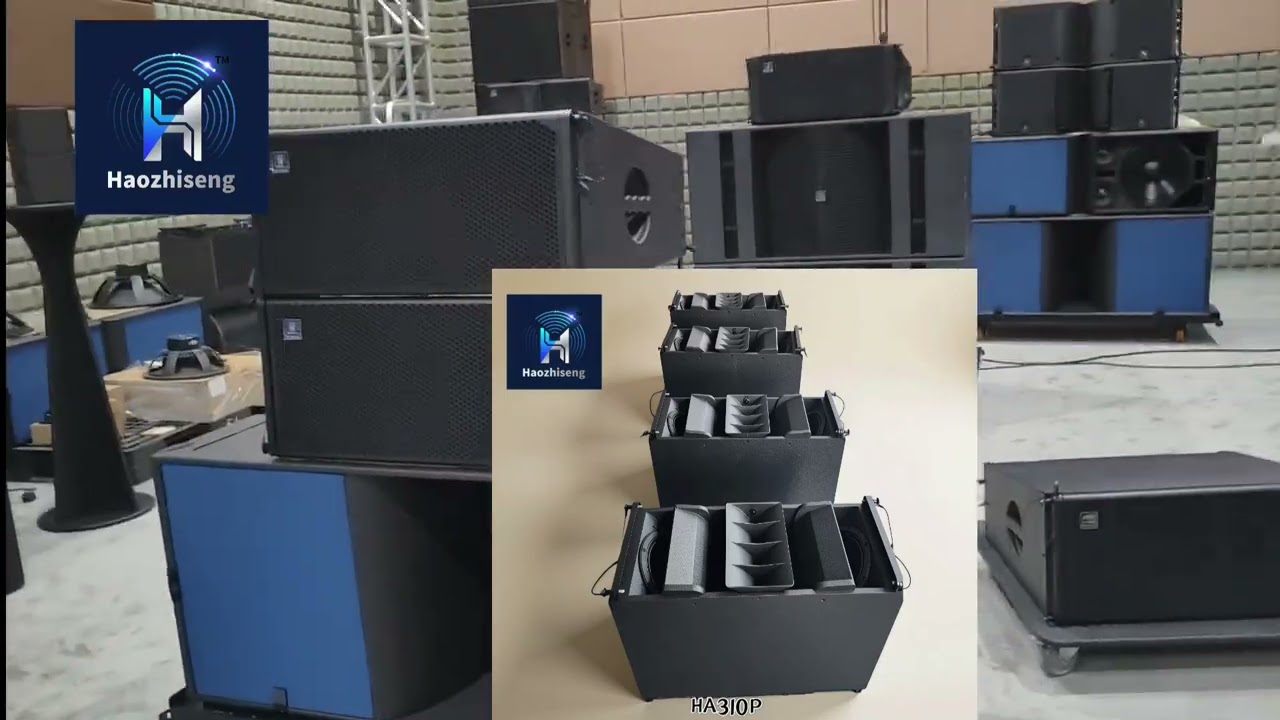Haozhiseng Audio HA310P Dual 10 Inch 3 Way Pro Audio Compact Active Line Array  #soundcheck #audio
