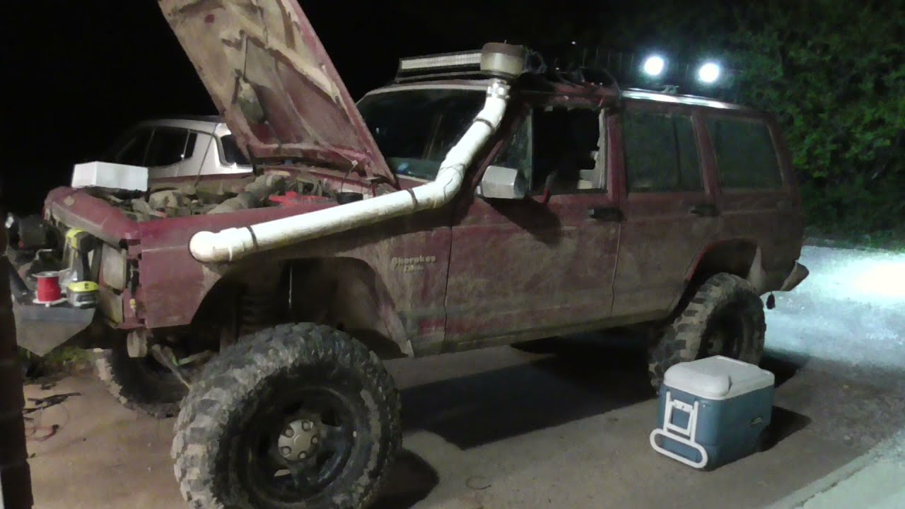 1990 Trail Jeep Update Plus Installing Roof Rack With LED Lights