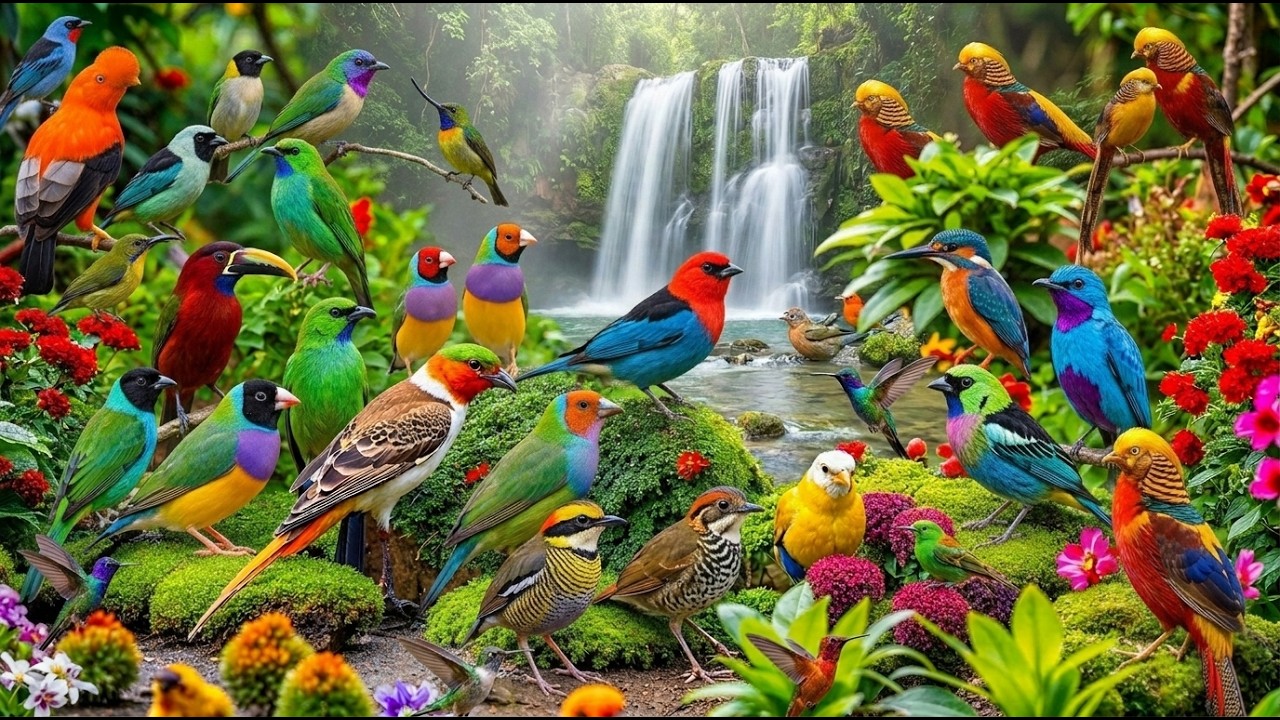 Amazon Jungle Birds | Natural Beauty 🌴🦜🐦🦩🌈🦚#wildlifedocumentary #birdvideos #wildlifevideos