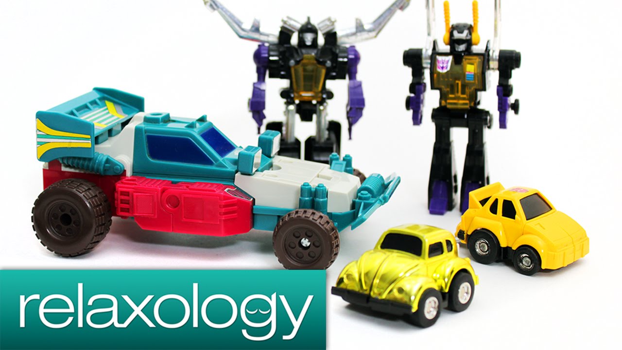 Brush Cleaning Vintage Hasbro Transformers Action Figures ASMR - by relaxology