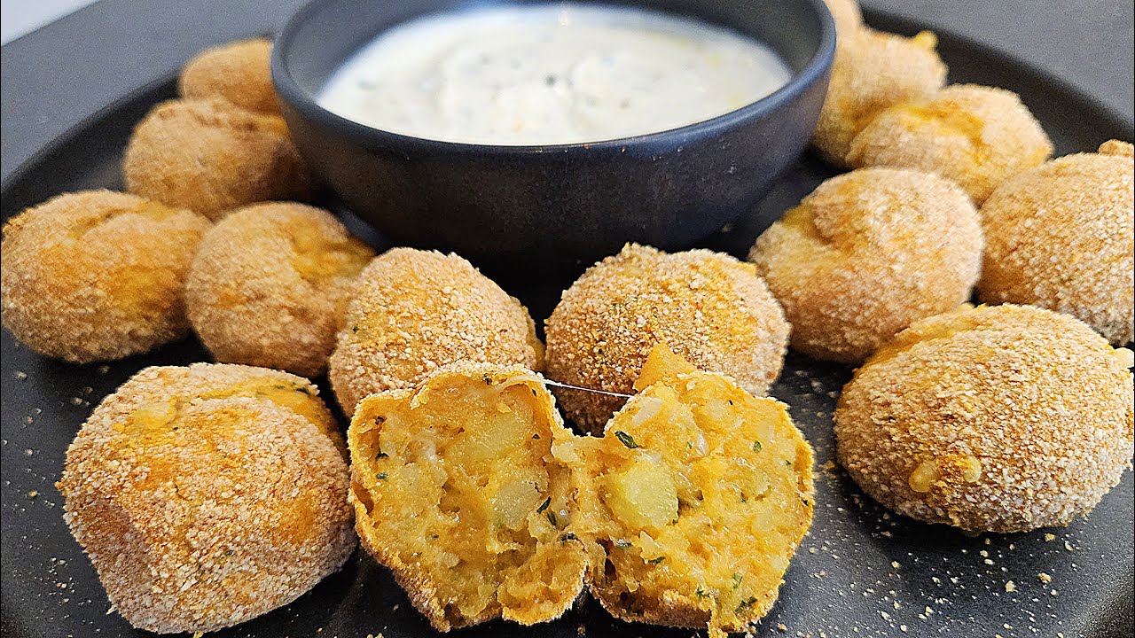 Crispy, creamy, perfect: The best cheese balls in the airfryer!