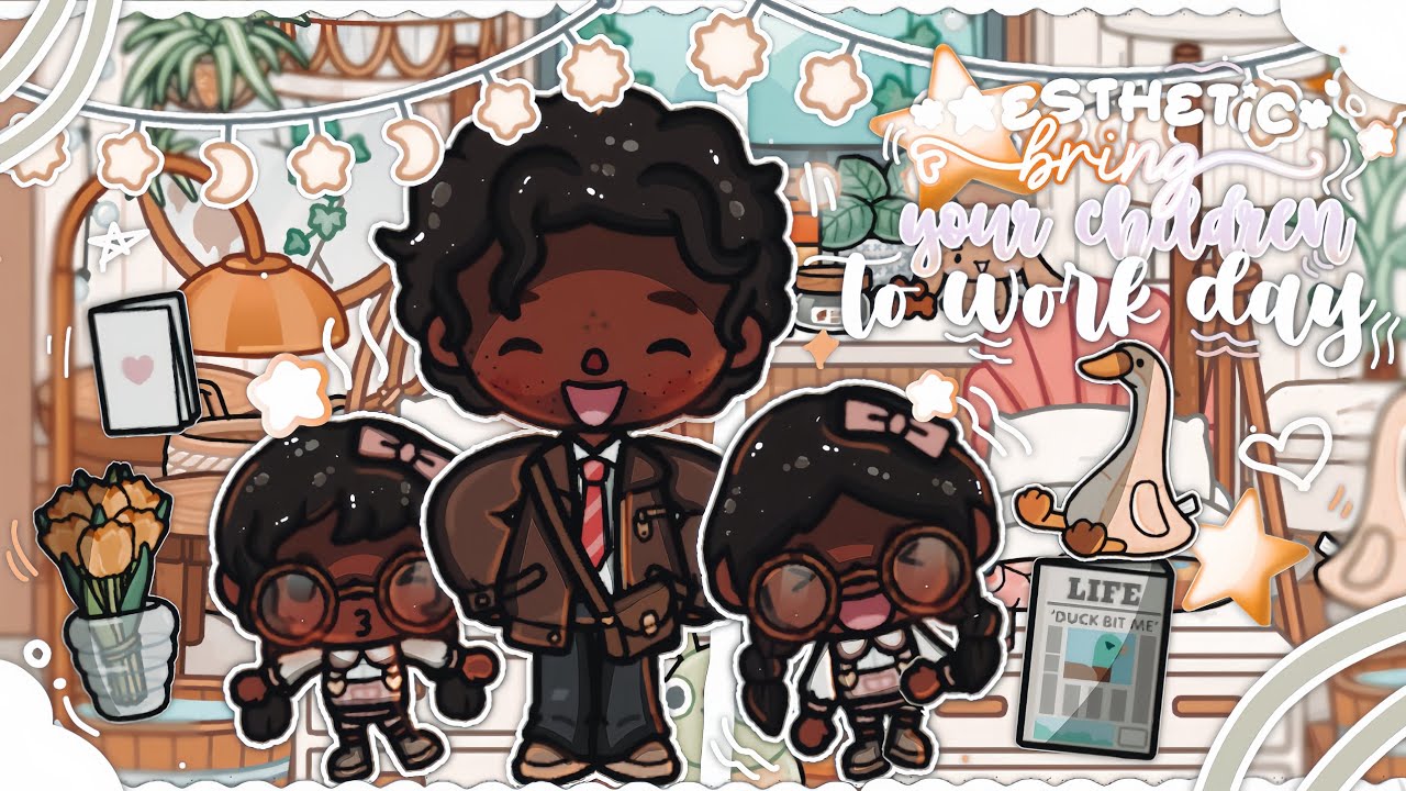 *AESTHETIC* BRING YOUR CHILDERN TO WORK DAY !! 🌟🎀  ||* VOICED *||🎙🐽💐🏙💼   .  .  . 