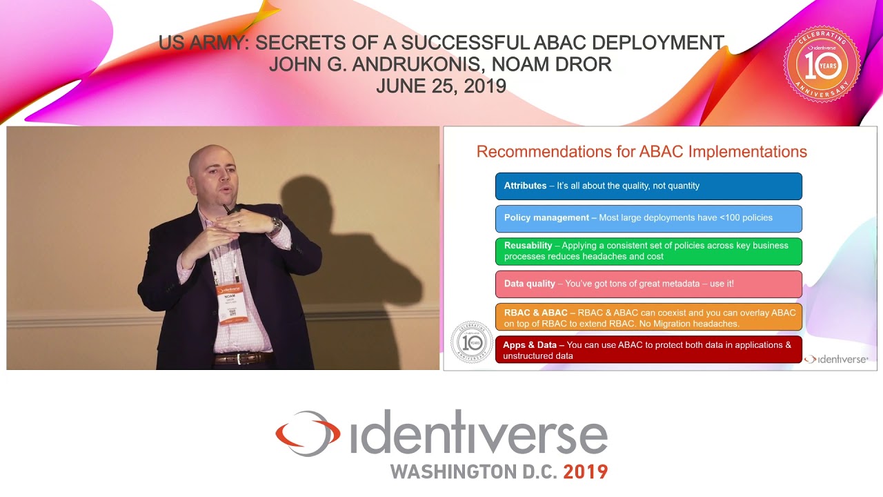 US Army: The Secrets of a Successful ABAC Deployment - June 25 | Identiverse 2019