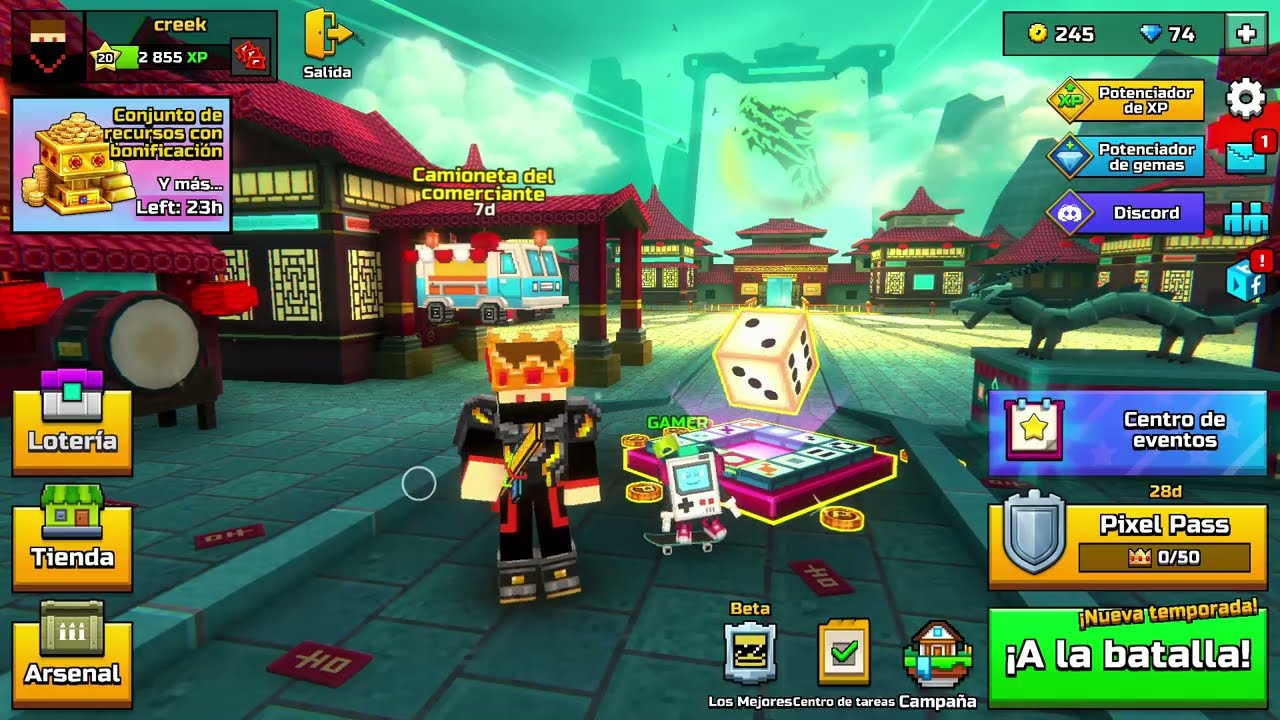 ¿Sabías que en la actualización de Año Nuevo puedes subir a la grúa del Barrio Chino? | Pixel Gun 3D