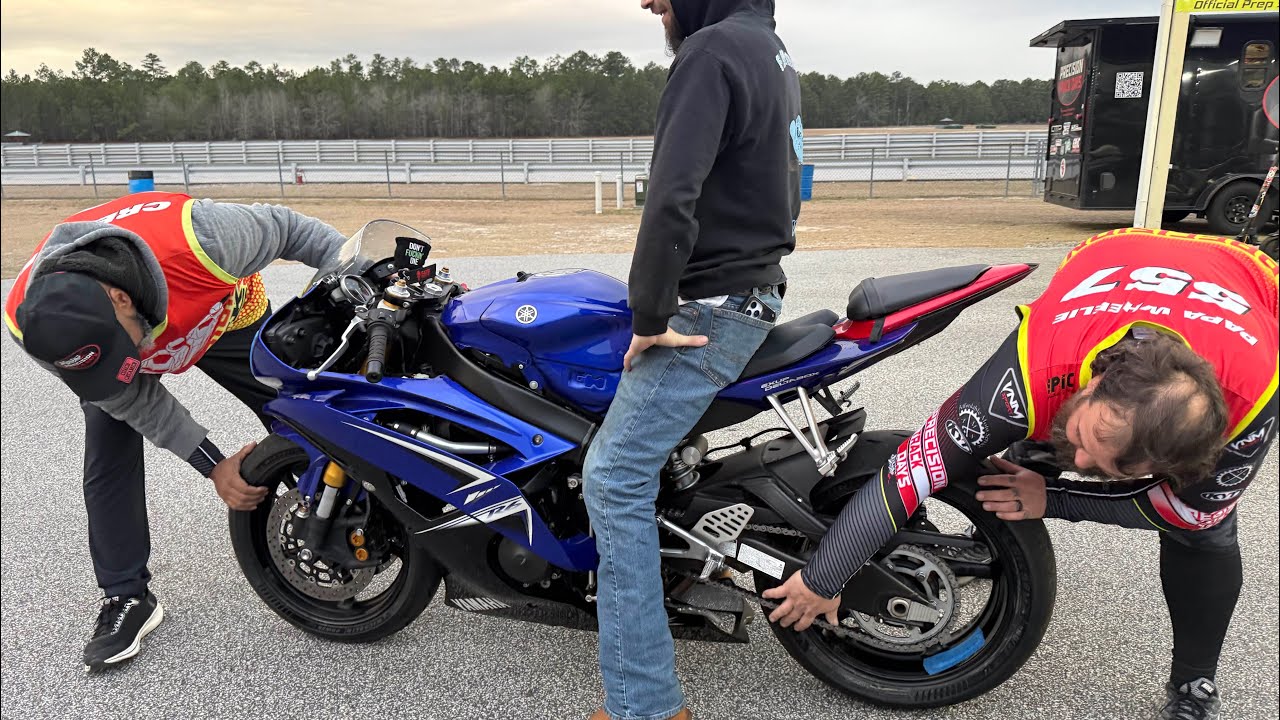 Passing everyone in my class at Carolina Motorsports Park… except for one Yamaha MT10… 