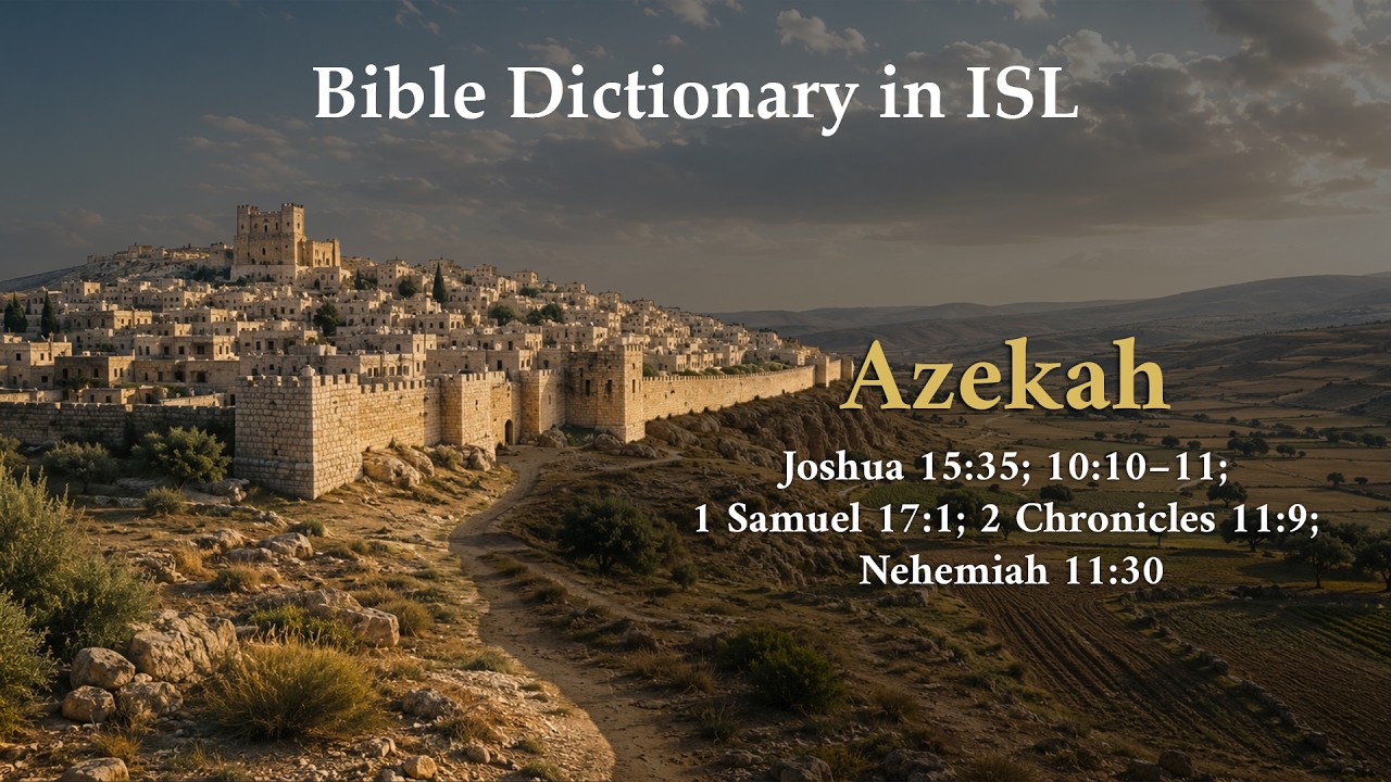 Azekah | Bible Dictionary | Indian Sign Language