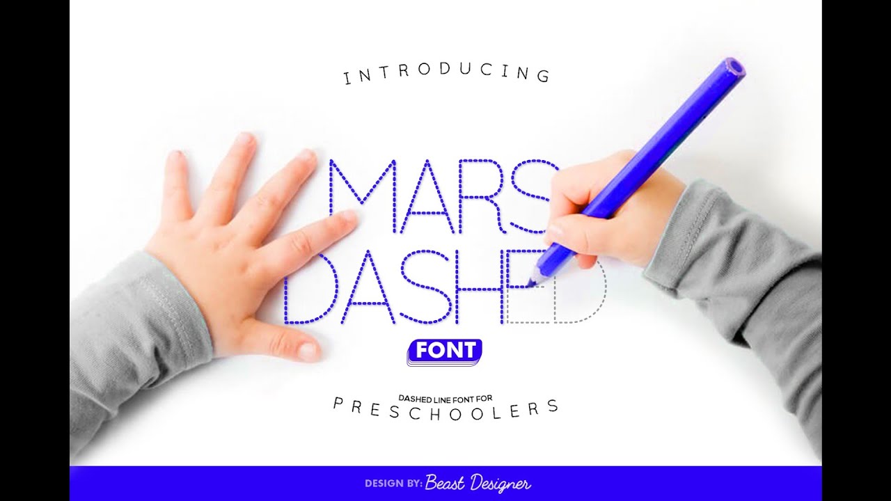 Handwriting Practice Tracing Fonts | Great for teachers, parents, homeschooling