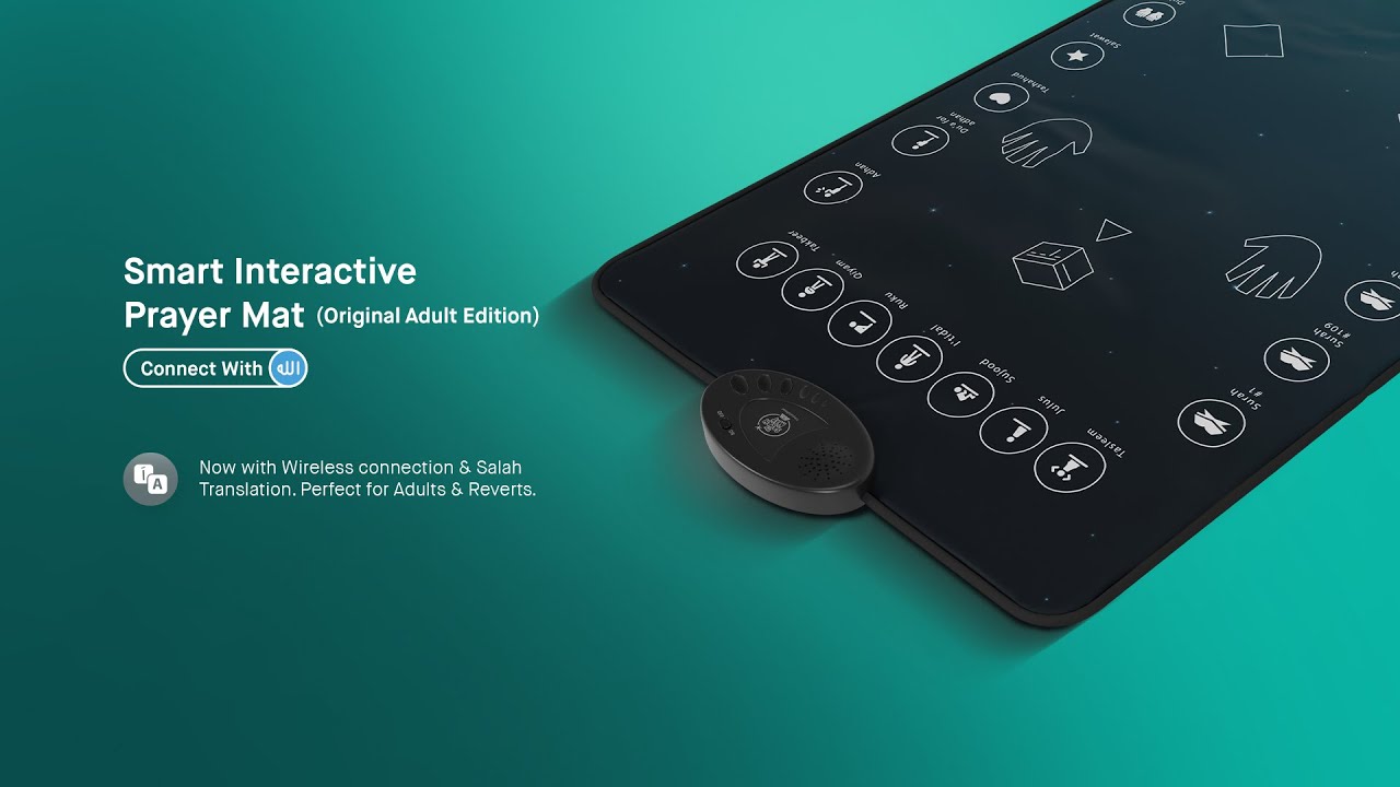 The NEW Interactive Adult Prayer Mat | Wireless Connection & Salah Translation