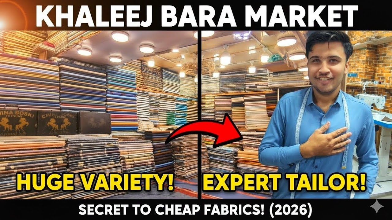 The Secret to Cheap Fabrics! 👔 Khaleej Bara Market Tour & Expert Tailoring (2026)