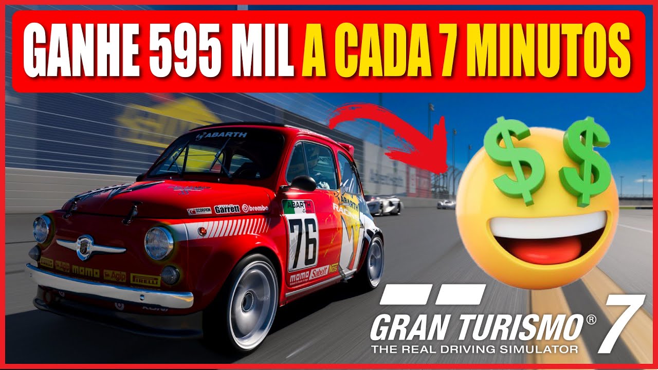 GRAN TURISMO 7 GANHE DINHEIRO RÁPIDO 595 MIL A CADA 7 MINUTOS
