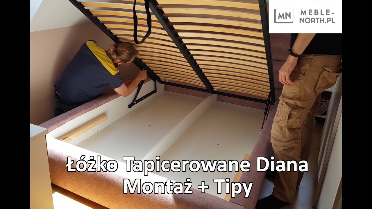 Instrukcja Montażu: Łóżko tapicerowane Diana stelaż Metalowy Zoya 03 | Meble-NORTH.pl