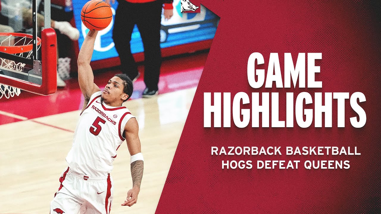 Highlights: Hogs Defeat Queens | RAZORBACK BASKETBALL