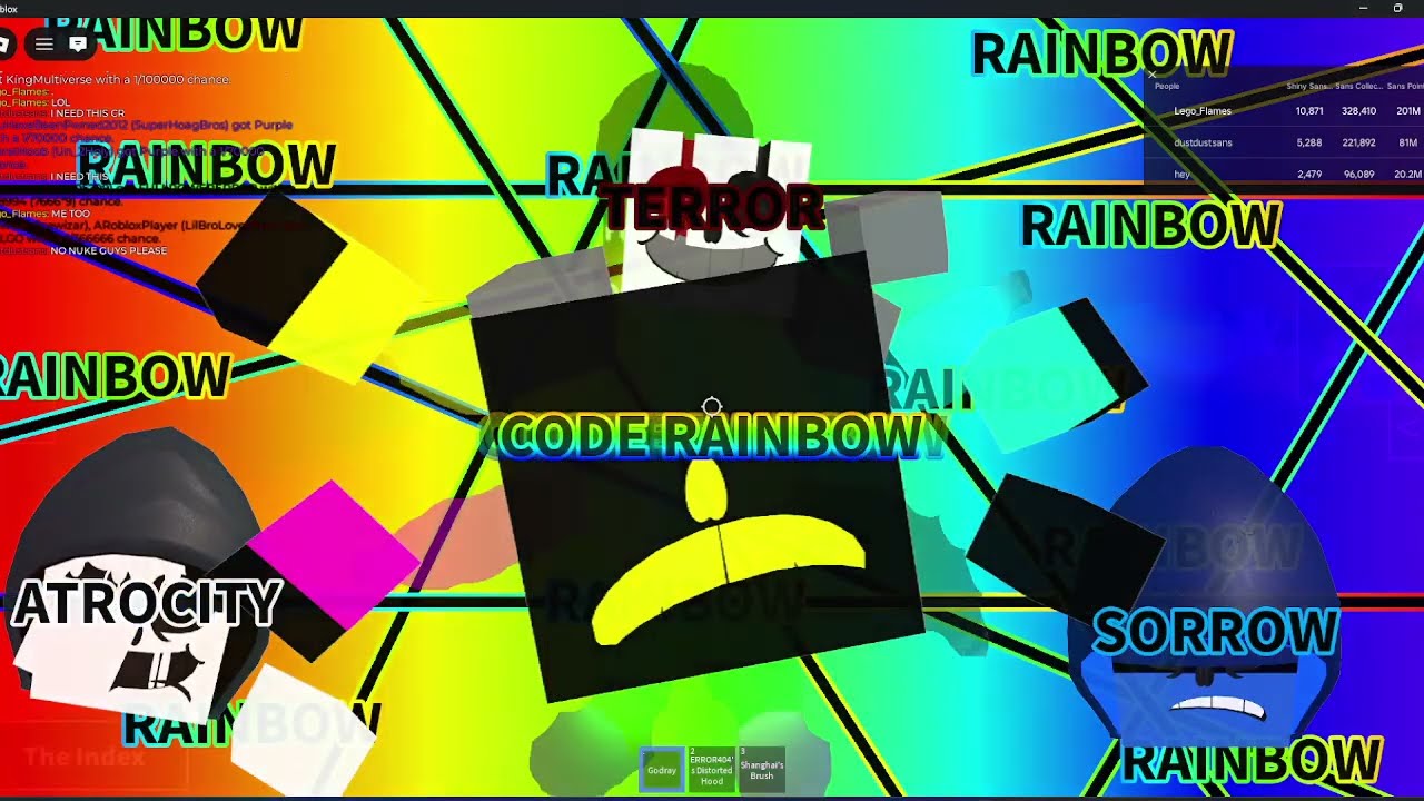 obtaining a 5th code rainbow...  | Sans.rng