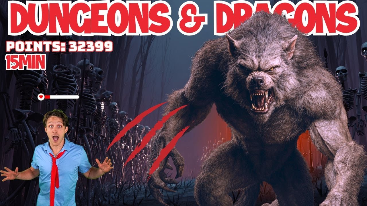 Kids Werewolf Brain Break | Dungeons and Dragons Escape | Workout for Kids