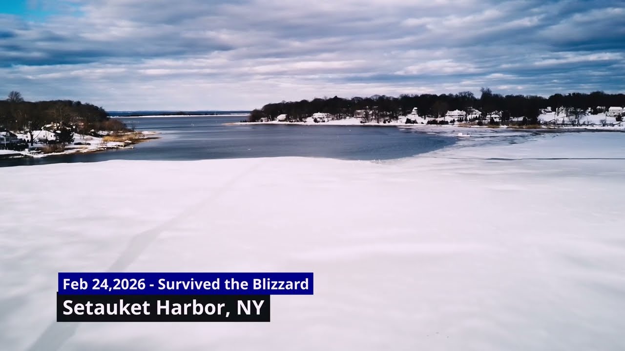 Setauket Harbor - Day after Blizzard