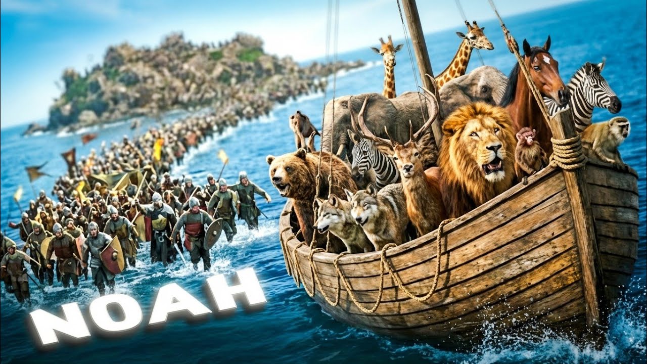 قصة النبي نوح والطوفان العظيم | لكن في الفيلم ده السفينة مكانتش للنجاة... دي كانت للنهاية! 🤯 Noah