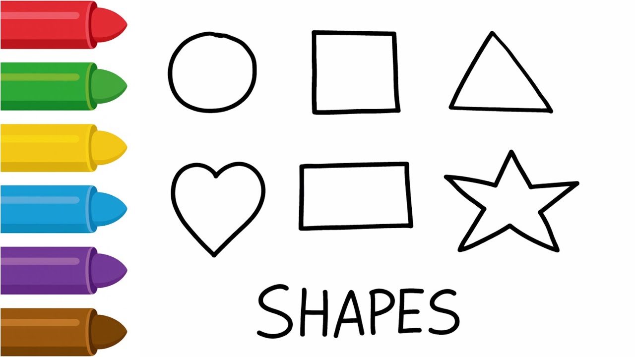 Learn Shapes, Colors, Educational video for Kids | shapes drawing | Preschool Learning for toddlers