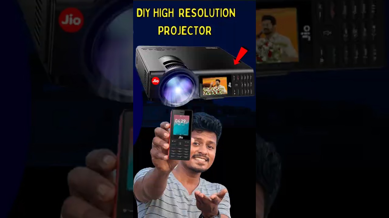 You can make a projector with Jio Phone!🔥DIY JIO Projector🥰
