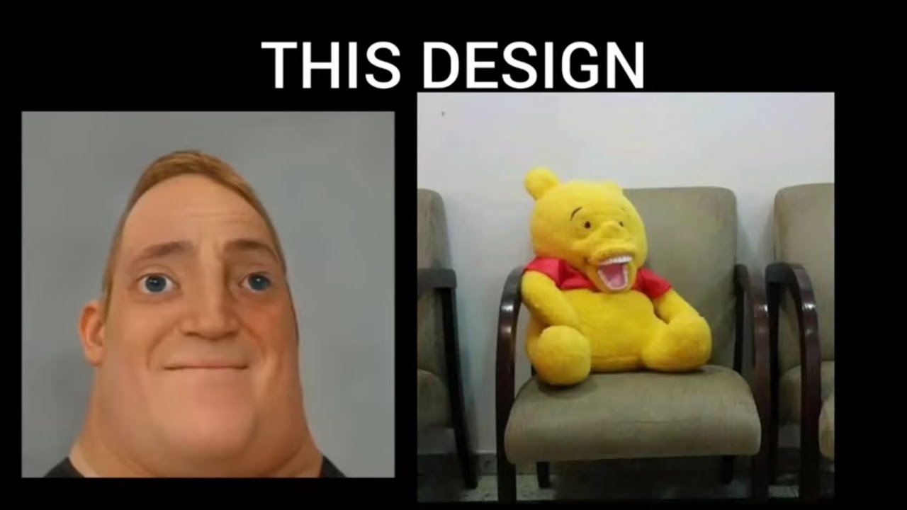 Mr Incredible becoming Idiot (Crappy designs winnie the what)