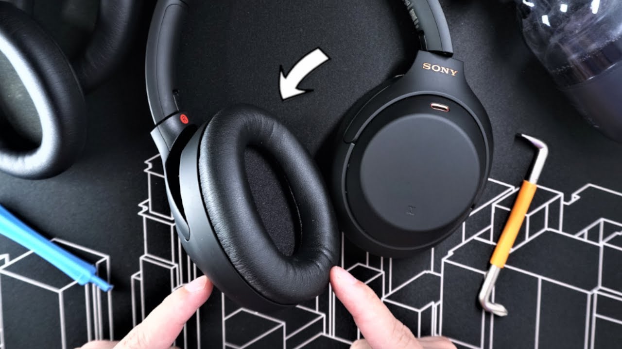 Как заменить амбушюры наушников Sony WH-1000XM4 👍🏻