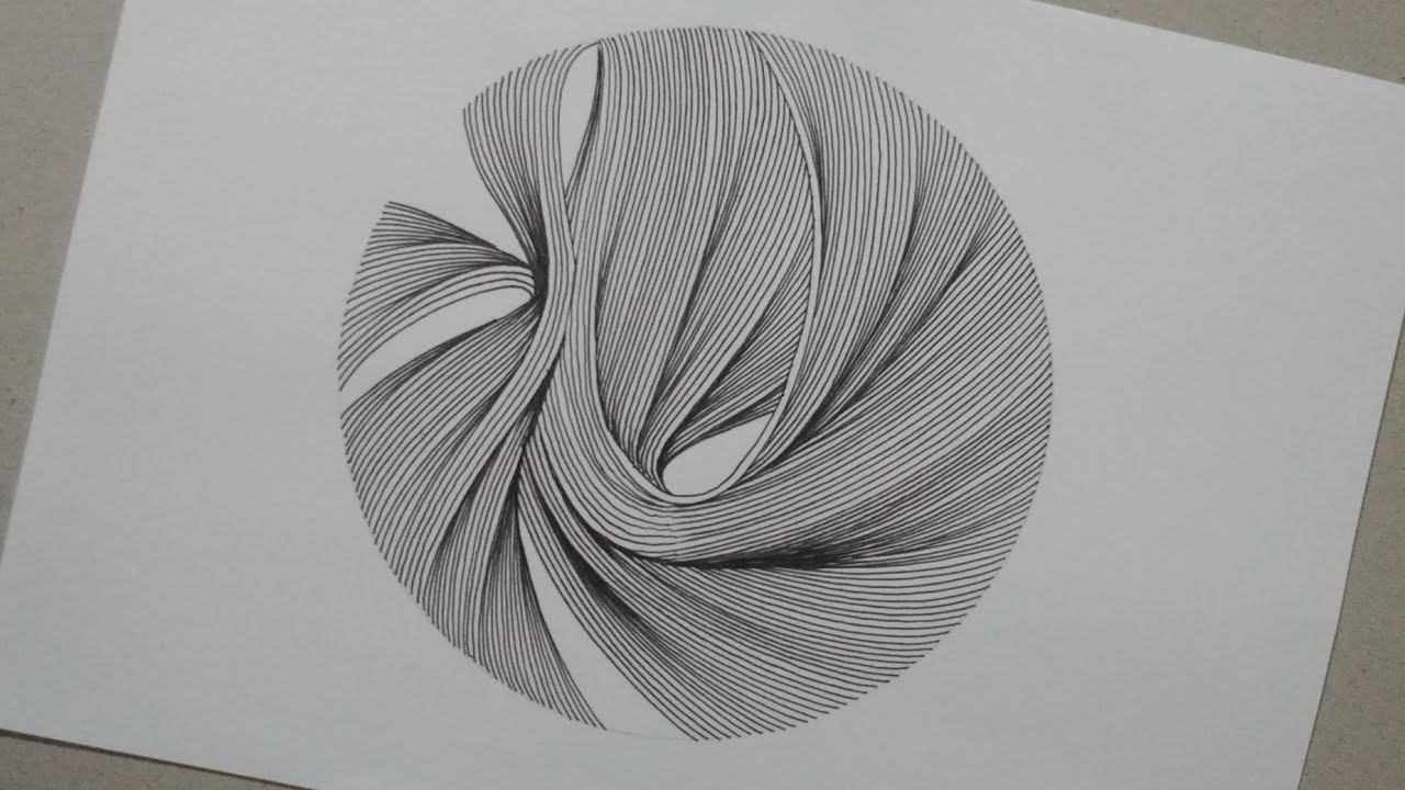 fine line abstract illustration