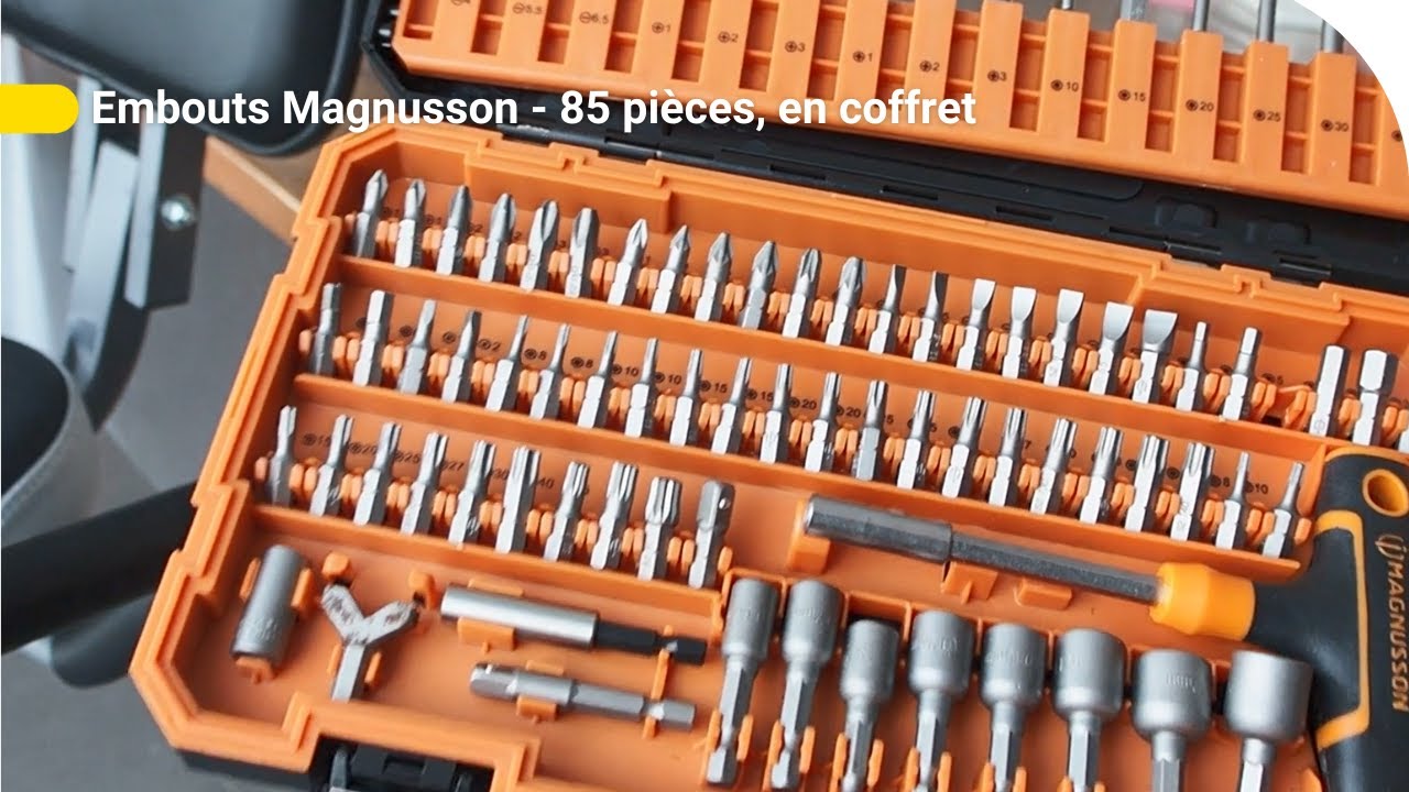 Avis Consommateur : Embouts Magnusson - 85 pièces, en coffret | Castorama