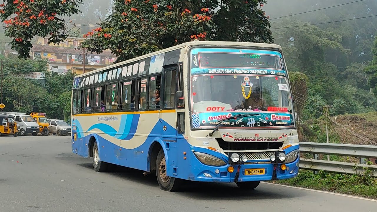 Ooty buses in hairpin bends❤️💚 | Tnstc bus | Buscafe | #tnstc #bus #ooty