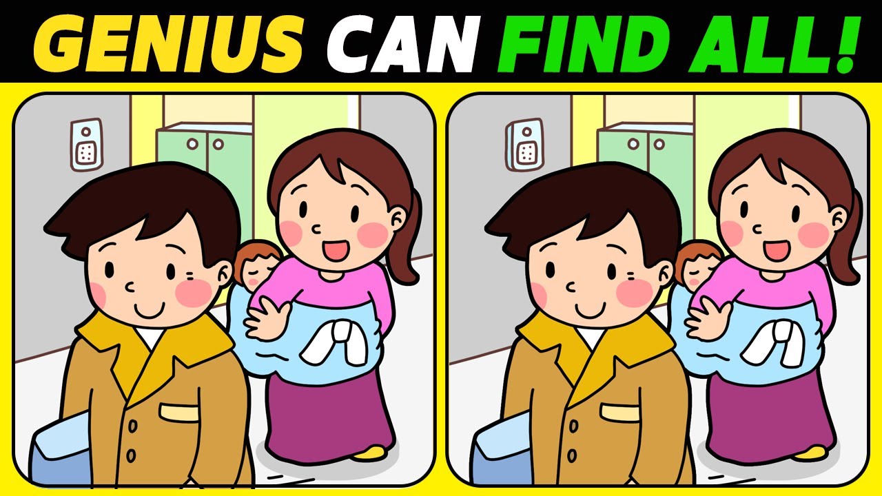【Spot the difference】Only genius find the difference【 Find the difference 】 No.1226