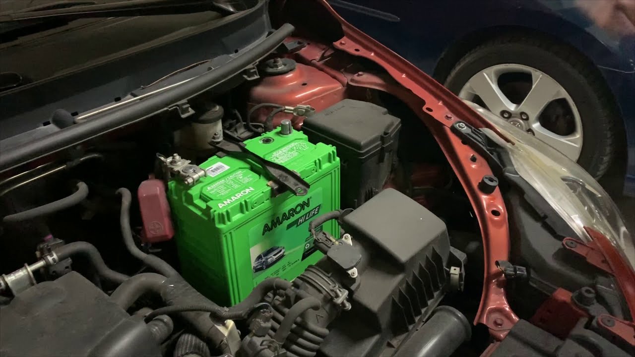 Installing Amaron Hi Life Car Battery on Toyota Vios