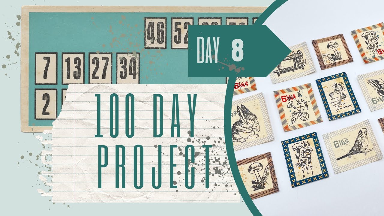 DAY 8 - SMALL EMBELLISHMENTS FOR JUNKJOURNALS - #the100dayproject #100daysproject #craftwithme