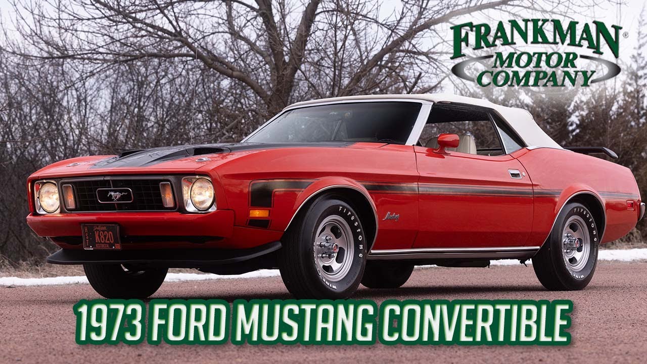 Кабриолет Ford Mustang 1973 года | Двигатель 302 V8 | Mustang последнего года выпуска первого пок...