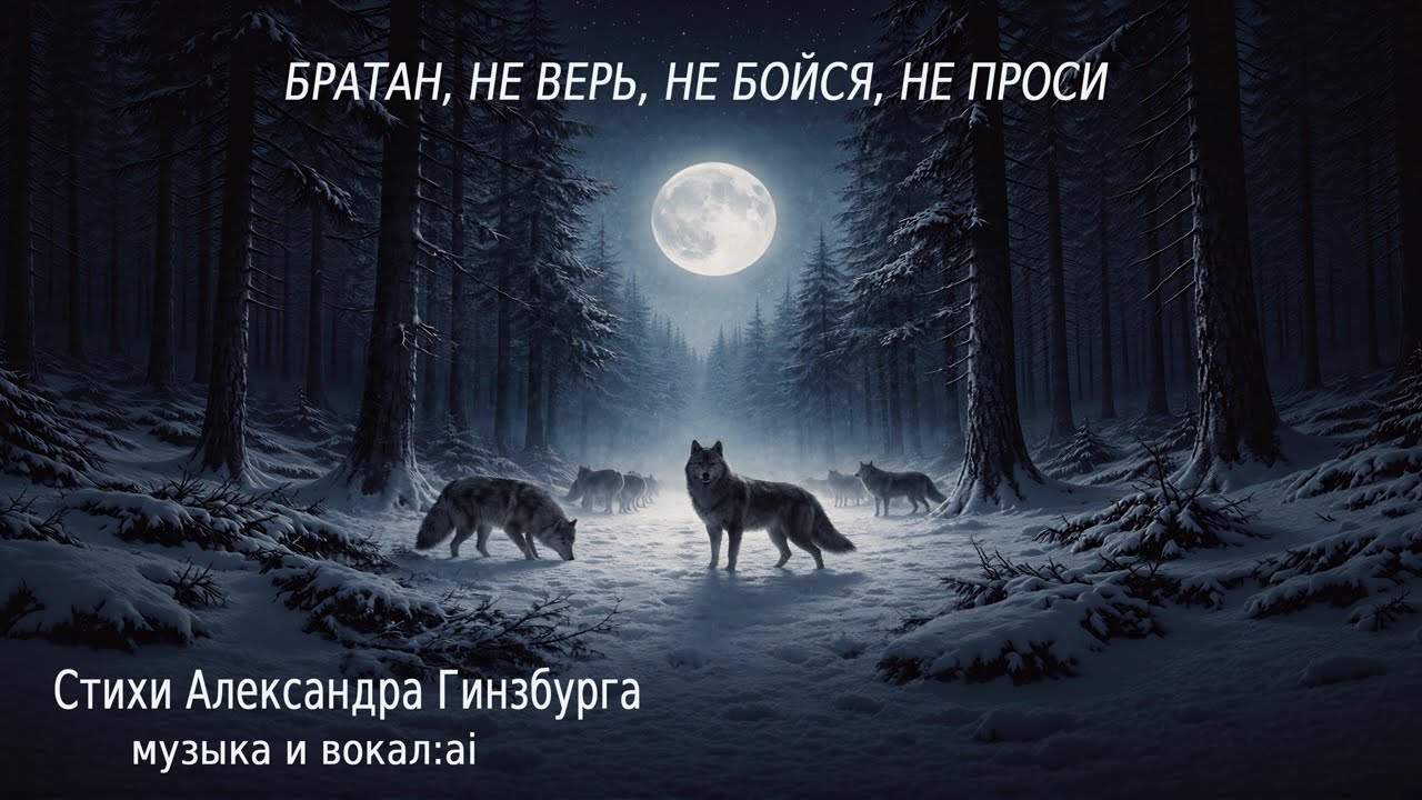 БРАТАН, НЕ ВЕРЬ, НЕ БОЙСЯ, НЕ ПРОСИ — Alexander Ginzburg (Official Audio)