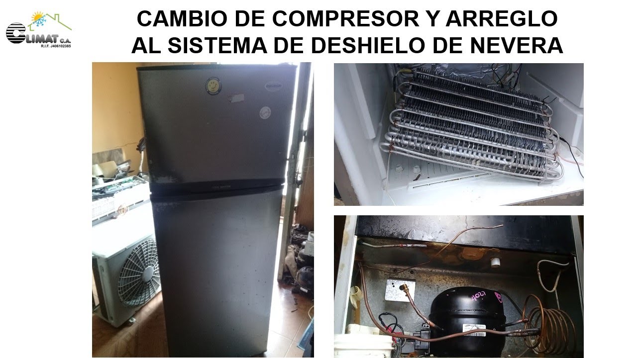 Reparacion completa de refrigerador (nevera), compresor y sistema de deshielo (descongelamiento)
