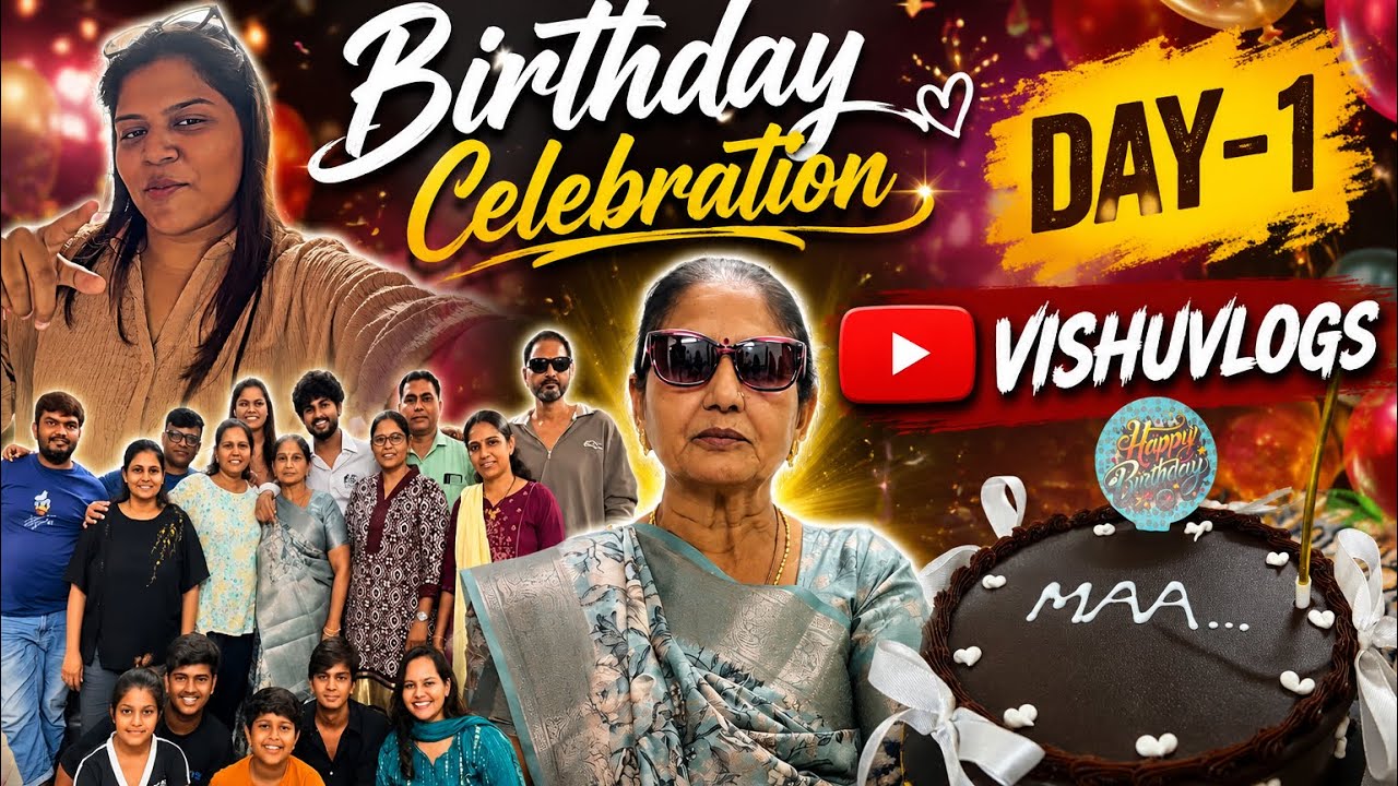 Day-1 vlogging birthday celebration nani  