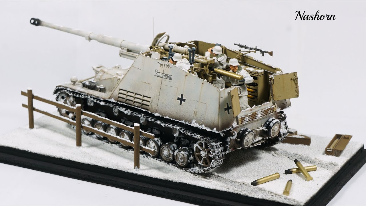 전차 프라모델 Nashorn 디오라마 1/35 - Tamiya 제작