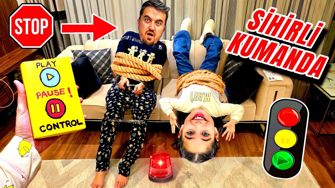 ELİF SİNEM SİHİRLİ KUMAANDA İLE DONDU ‼️ ANNEM PAUSE CHALLENGE YAPTI !!