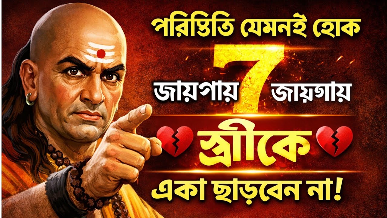 পরিস্থিতি যেমনই হোক এই ৭ জায়গায় স্ত্রীকে একা ছাড়বেন না | Chanakya Life Truth Bangla @StoryByRoja