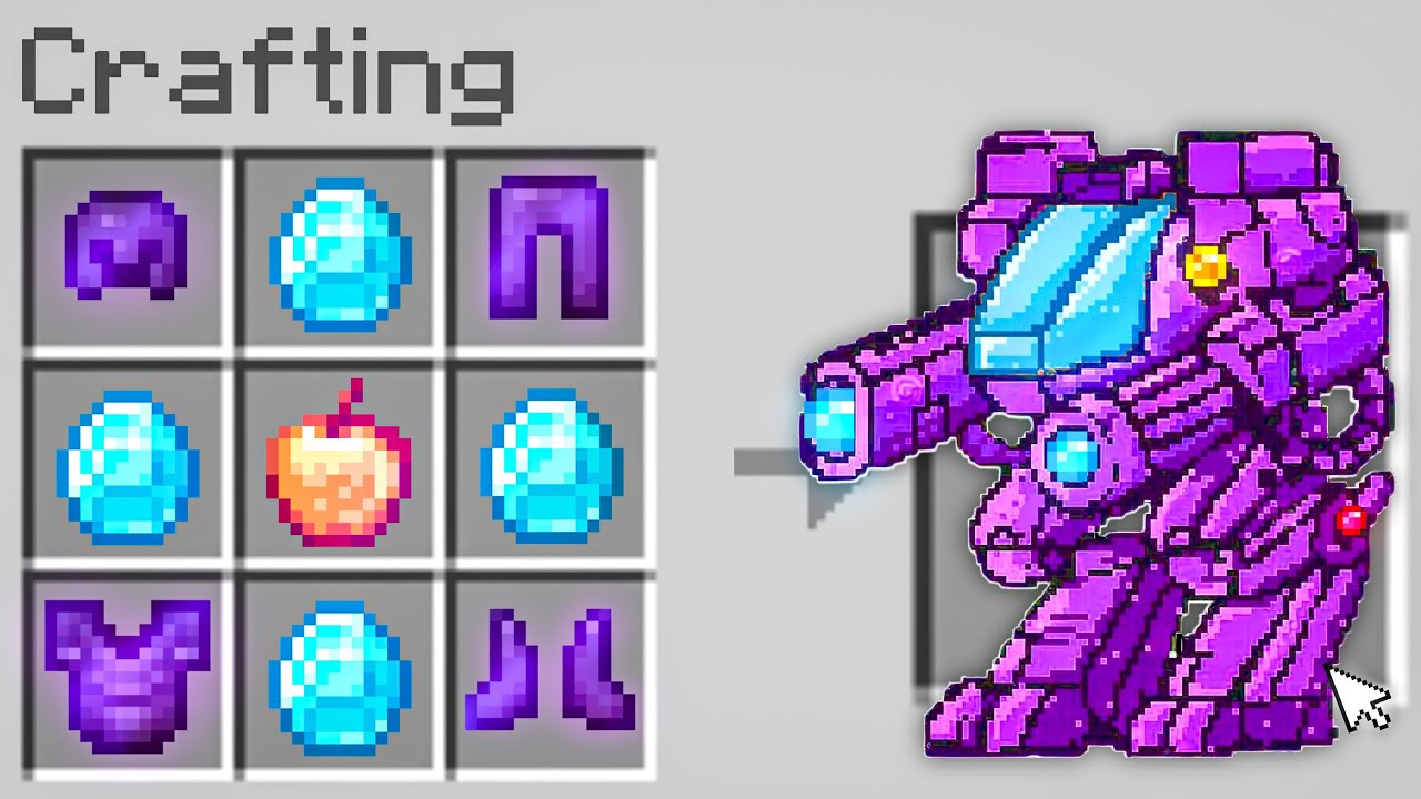 Minecraft, de SZUPER ROBOTOKAT lehet CSINÁLNI!!